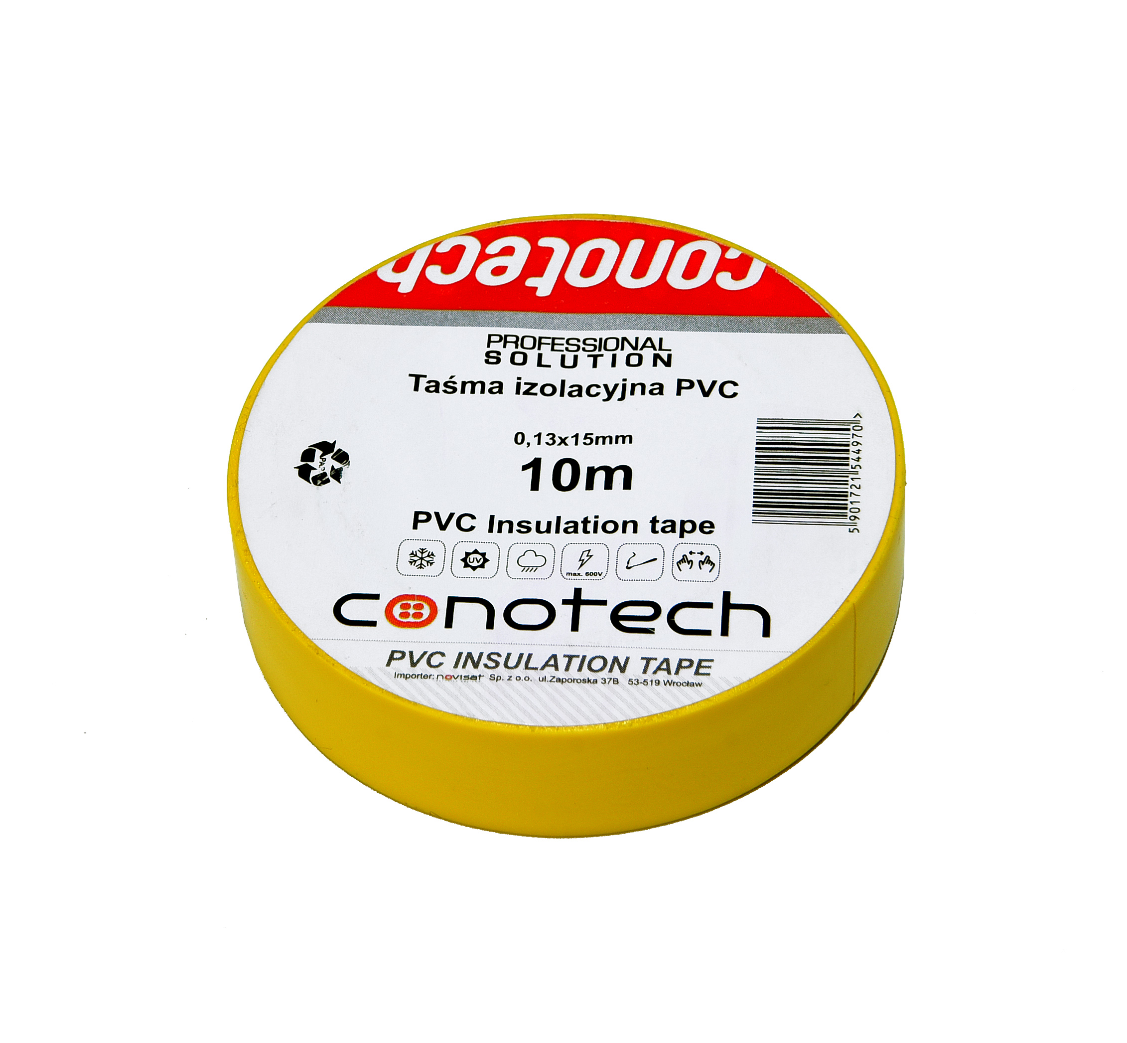 PVC TAPE YELLOW 10m