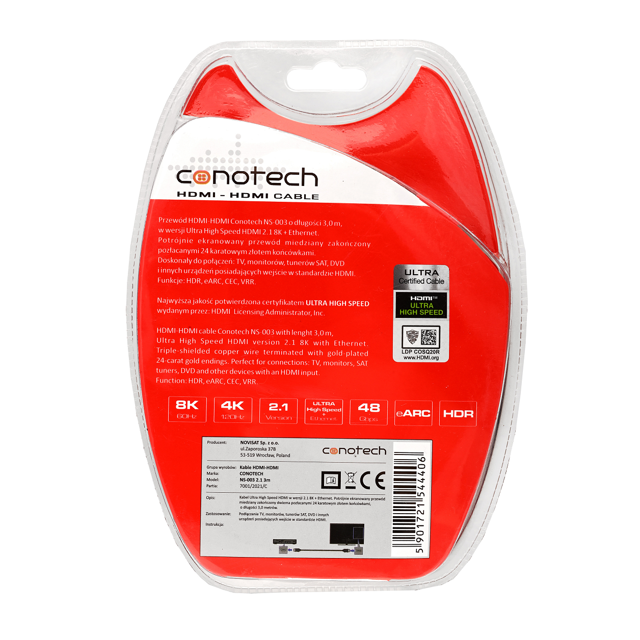 CONOTECH NS-002 2.1 8K 3m