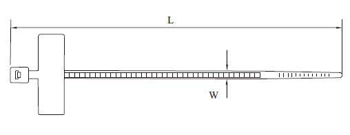 OPASKA ZACISKOWA Z TABLICZKĄ 3,6x205mm