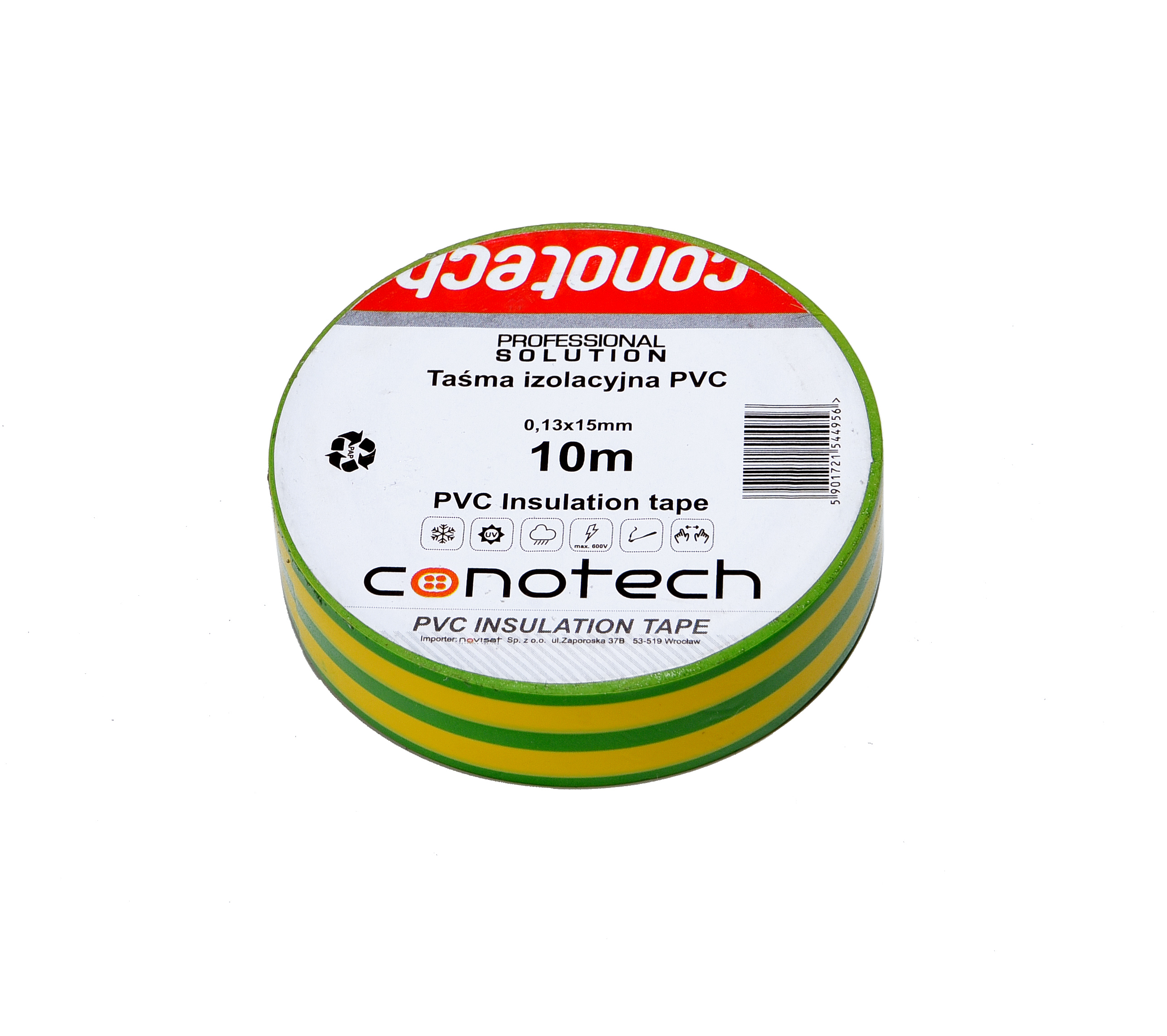 PVC TAPE GREEN 10m