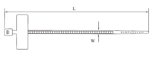 MARKER CABLE TIE 3,6x205mm