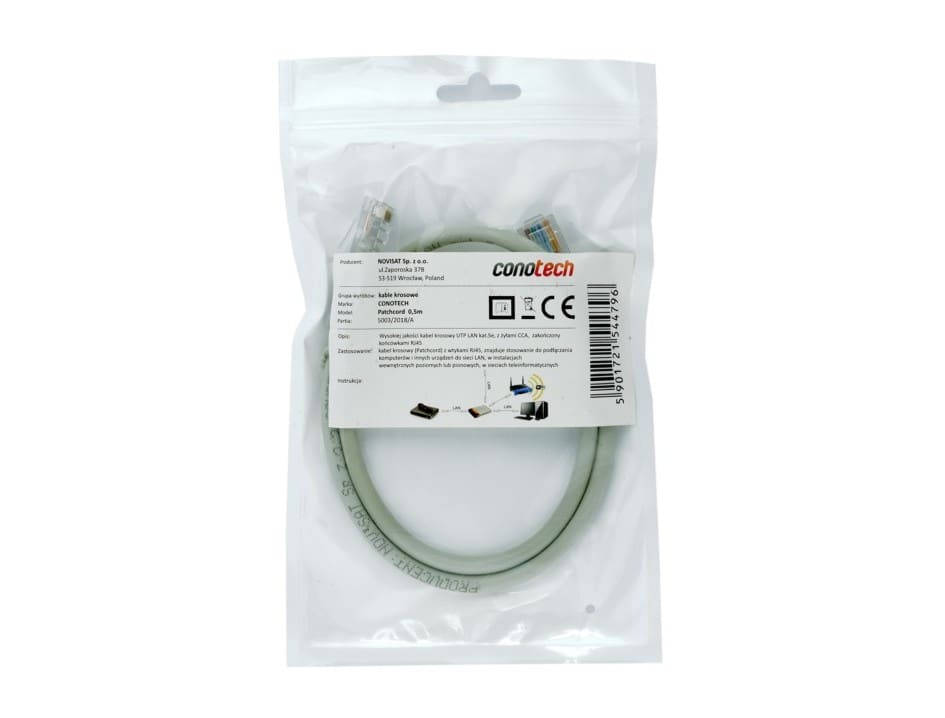 CONOTECH PATCH CORD U/UTP cat.5e 7,5m 