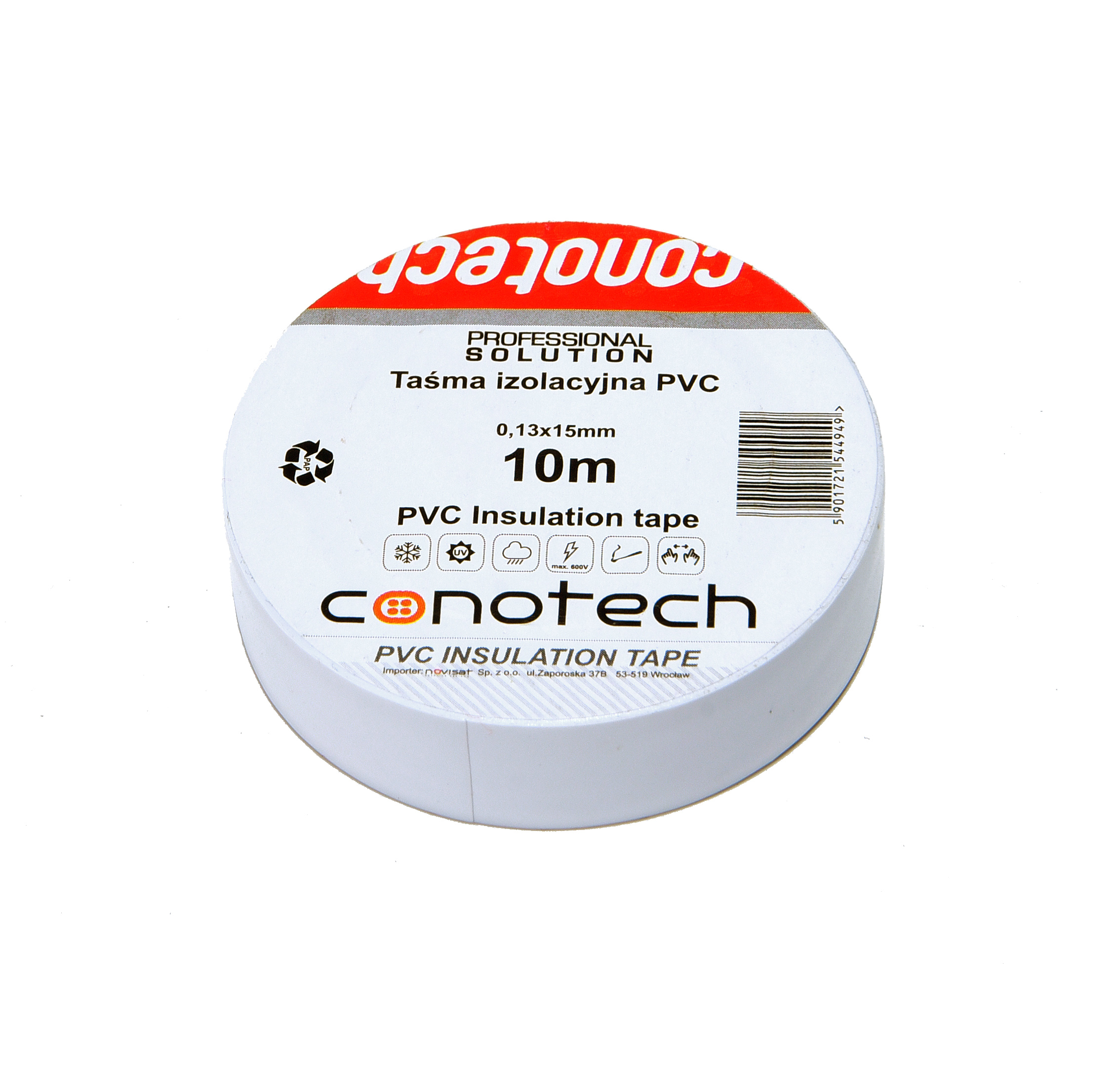 PVC TAPE WHITE 10m