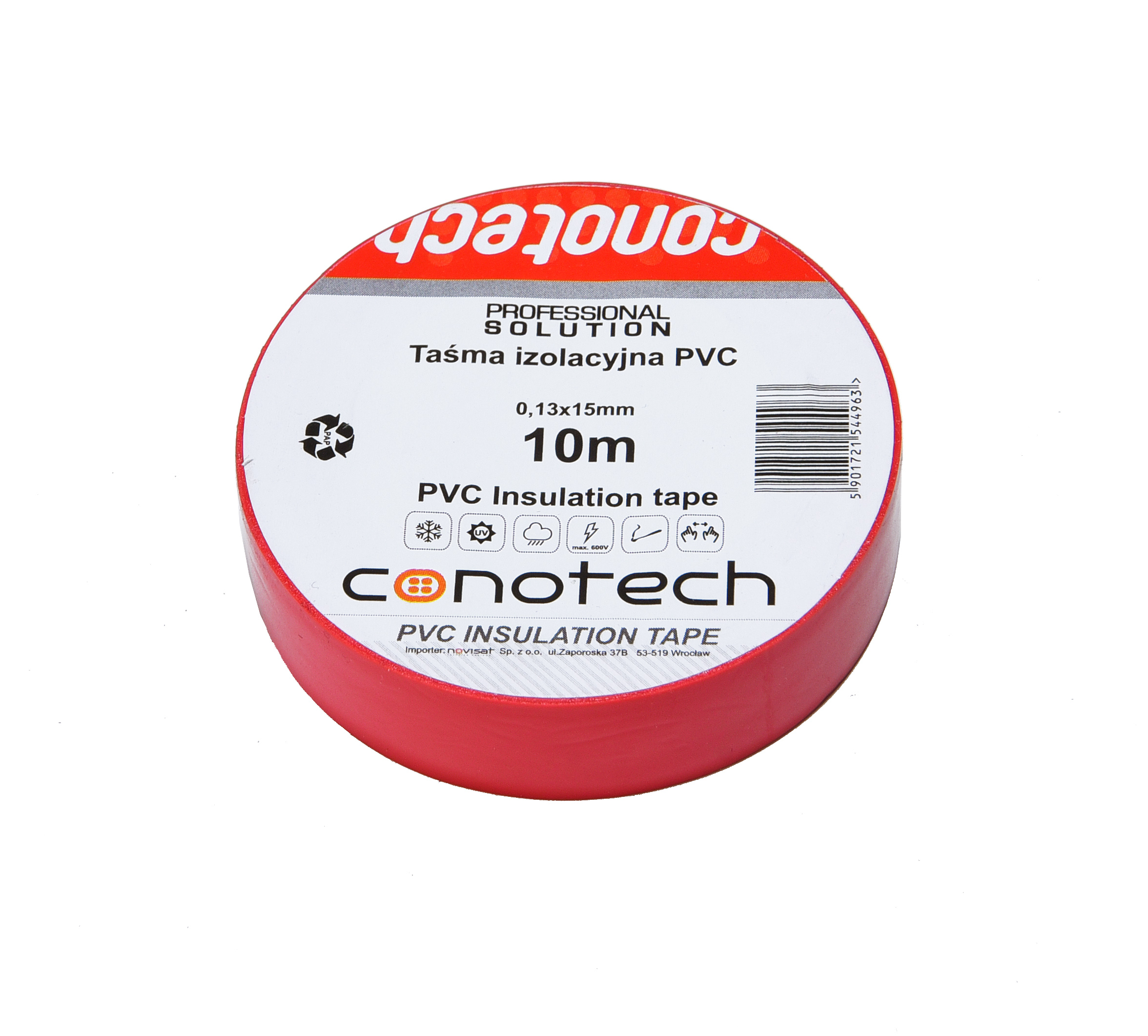 PVC TAPE RED 10m