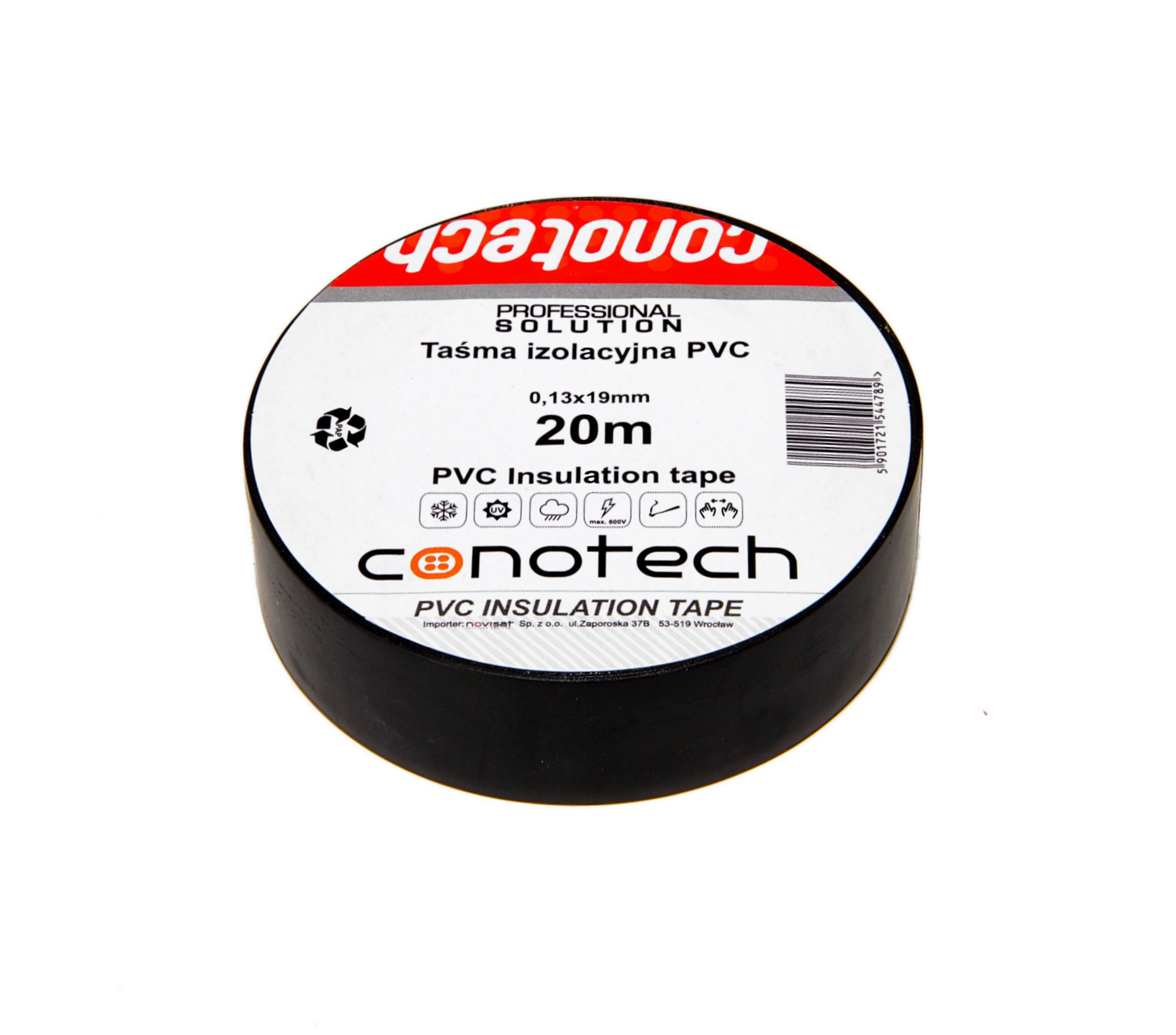 PVC TAPE BLACK 20m